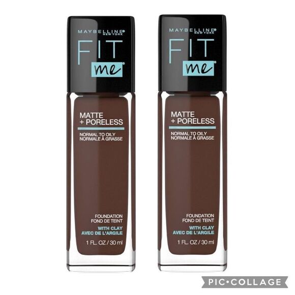 Lot of 2 380 Espresso Maybelline Fit Me Matte Foundation - Picture 1 of 6